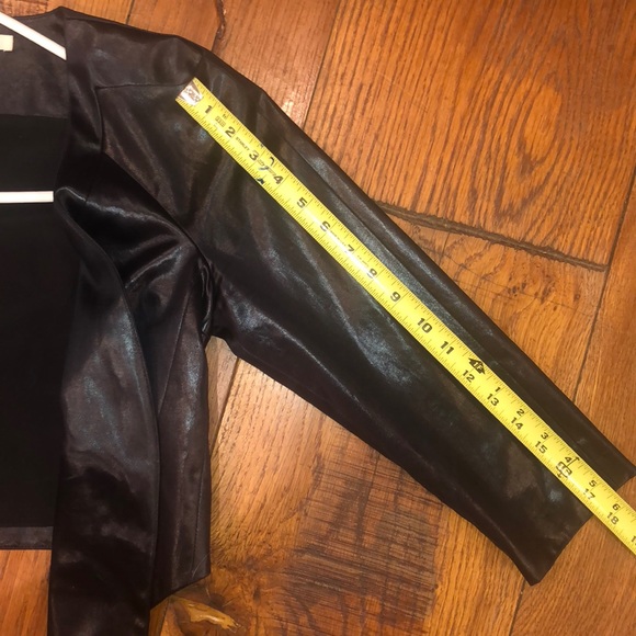 Helmut Lang Silk Leather Look Jacket Size 2 - Picture 6 of 8